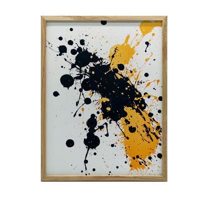 Energy In Spots Energy In Spots, 30X40 Cm, Dark Brown Wooden Frame, 230 Gsm Matte Paper