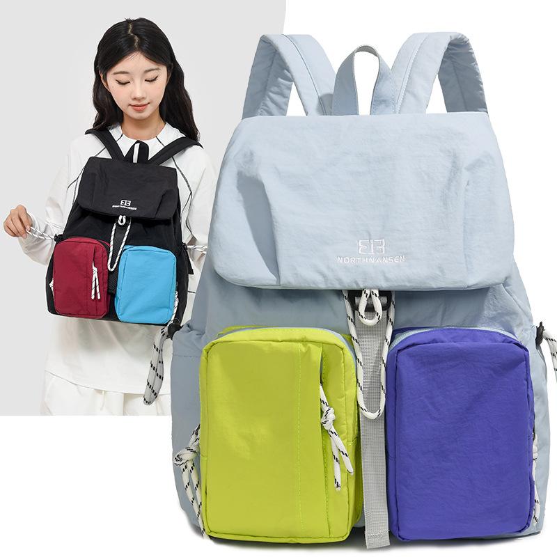 Schoolbag Outdoor Leisure Backpack Women's Popular 1011 New Large Capacity Student School Bag Versatile Commuter Backpack