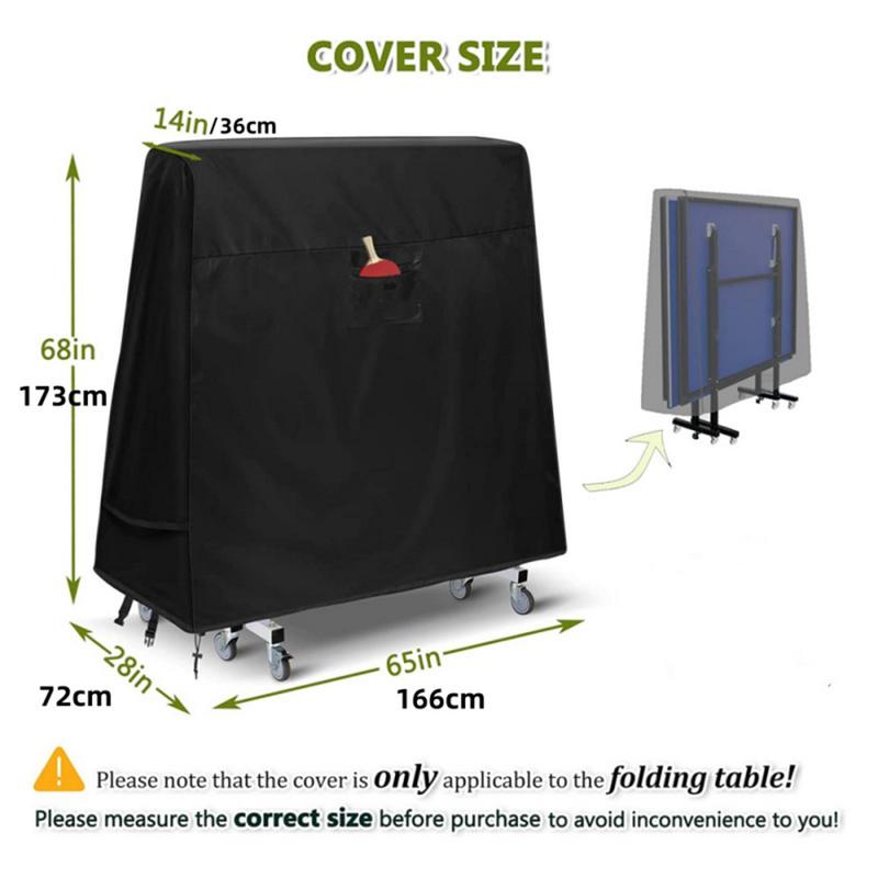 Outdoor Indoor Ping-Pong Table Cover Waterproof Foldable Table Tennis Cover Storage Protect Dustproof Protector Furniture Case