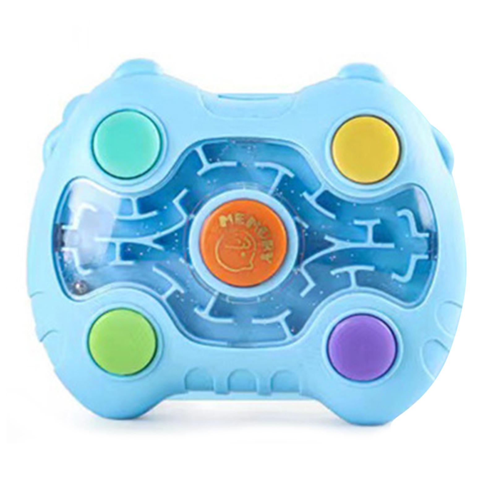 

Creative Memory Maze Rolling Bead Toys With Light Portable Decompression Educational Toy For Children синий