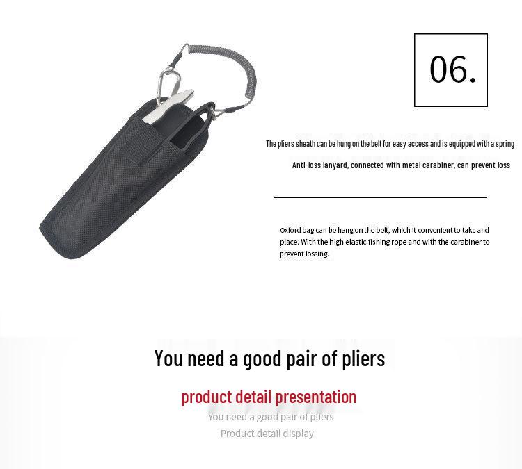 New Self-Locking Aluminum Alloy Fishing Pliers: Hook Remover & Fish Controller Scissors