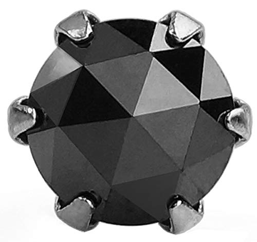 

pi0469 Серьги Платиновый бриллиант Black Rose Cut Pt900 Продаются по 1 штуке на ухо [Бренд 2PIECES] 0,25 карата Мужские (одно ухо)