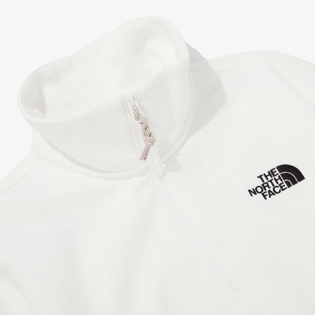 The North Face Comfy Half Zip Sweatshirts Sweatshirt Unisex White NM5MQ01K