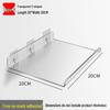Acrylic Wall-Mounted Bathroom Mirror Cabinet with No-Punch Shelf