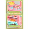48 PCS Kitchen Toys Set Integrated Realistic Interesting Immersive Smooth Edges Interactive Play Kitchen Set for Pretend Play