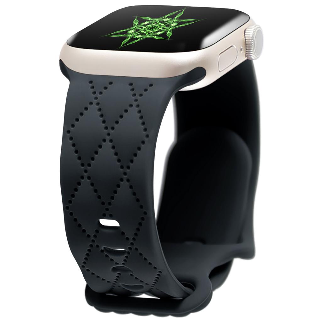 Straps For Apple Watch Band 44mm 42mm 45mm 41mm 49mm 40mm Engraved Silicone Bracelet Correa Iwatch Series 8 9 SE 7 6 5 4 3 Ultra