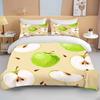 10 Sizes Fruit Pattern Bedding Three Piece Set King Size Double Bedding Set Microfiber Duvet Cover Set  Queen Duvet Cover Set