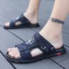 Men Casual Leather Snadal Soft Comfortable Walking Anti Slip Slippers Premium Orthopedic Open Toe Sandal Plus Size Finger Flats