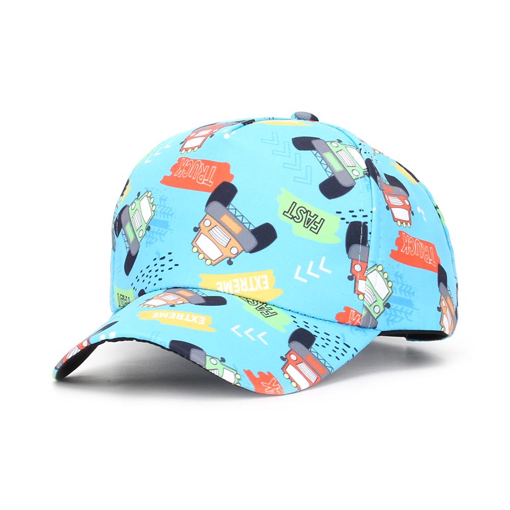 Dinosaur & Butterfly Digital Print Children's Sun Protection Baseball Caps