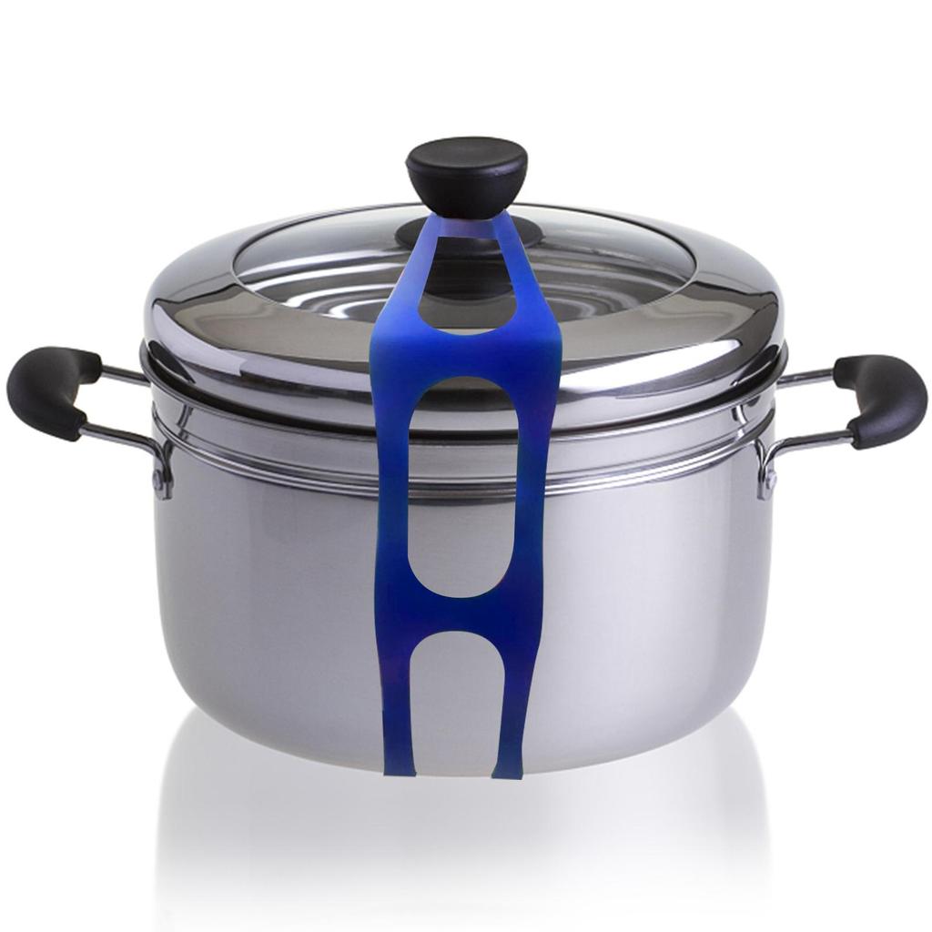 2 Stück Crock Pot Deckel Elastisches Silikonband Universelles Deckelbefestigungsband Deckelband für Auflaufform