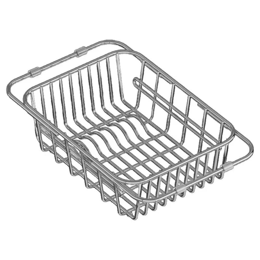 304 Stainless Steel Stainless Steel Dish Drying Rack Fruit Vegetable Drain Basket  Fruit Washing