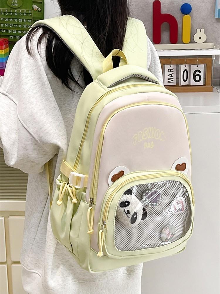 Fresh Sweet Backpack For School With Fabric And Spacious Design