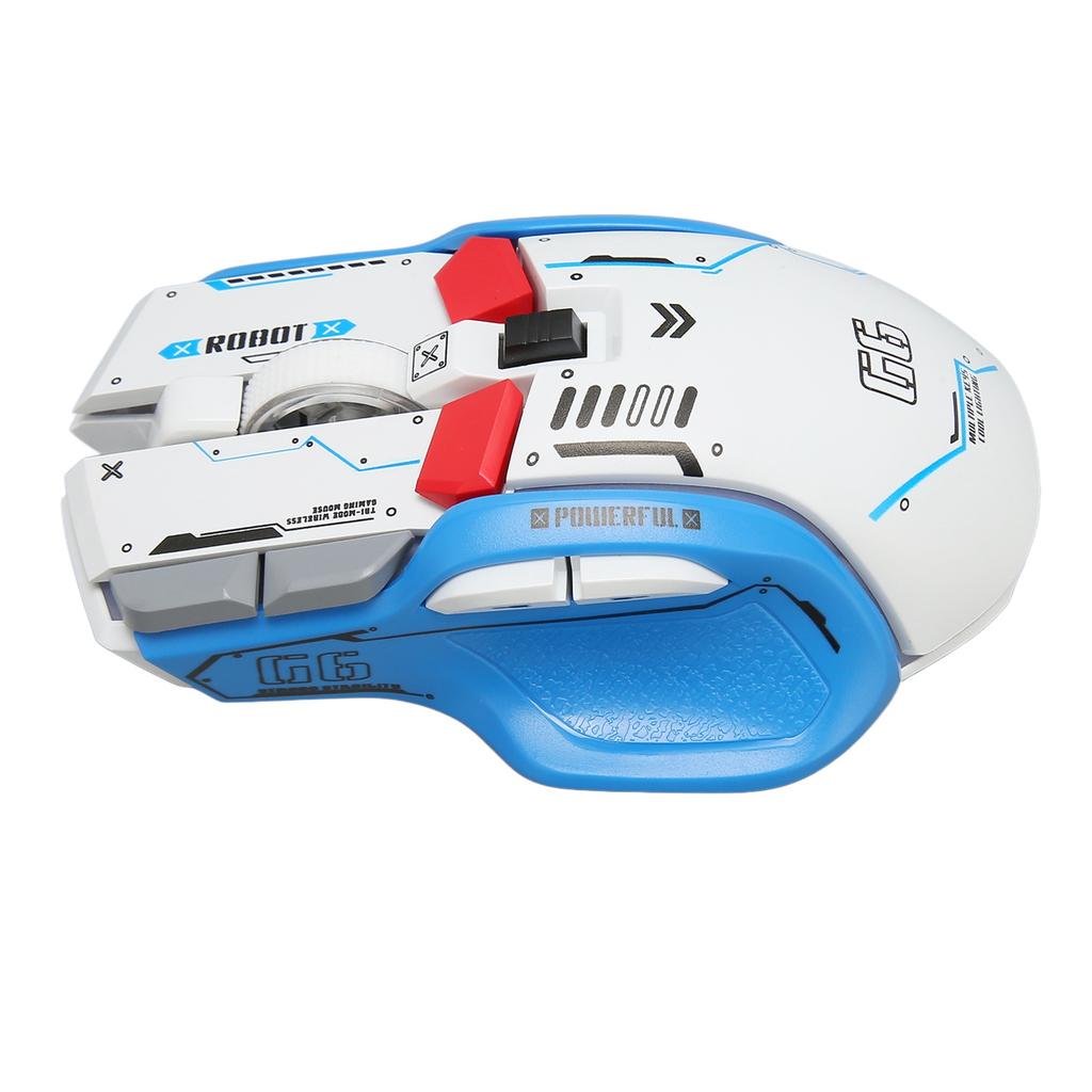 Gaming Mouse 2.4G Wired Bluetooth 3 Mode 5 Adjustable DPI Game Mouse with 11 RGB Light for Windows for Android for IOS