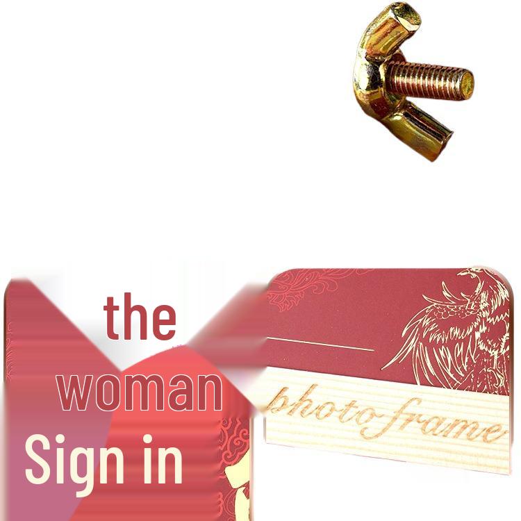Wedding Guest Sign-in and Gift Registry Card for Bride and Groom