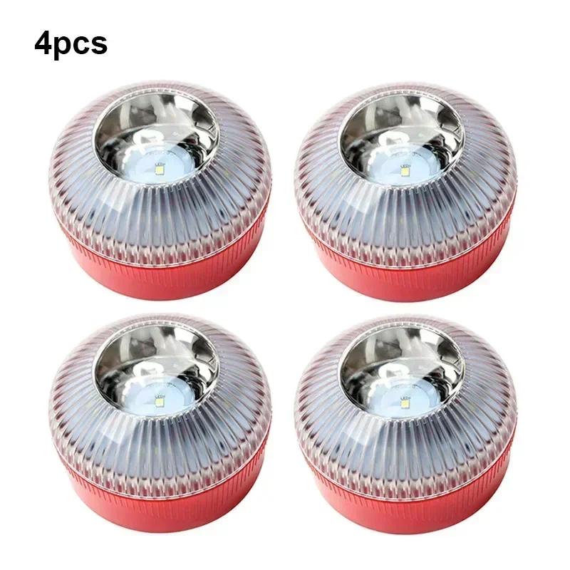 Newest Portable Emergency Light Car Emergency Beacon Light Orange/Blue/Red Magnetic Induction Strobe Light Waterproof Flashlight