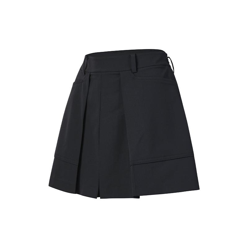 FILA Golf Series Simple Trendy Fashion Sports Golf Versatile Comfortable Woven Casual Shorts Women shorts Deep-Black A11W625817FBK