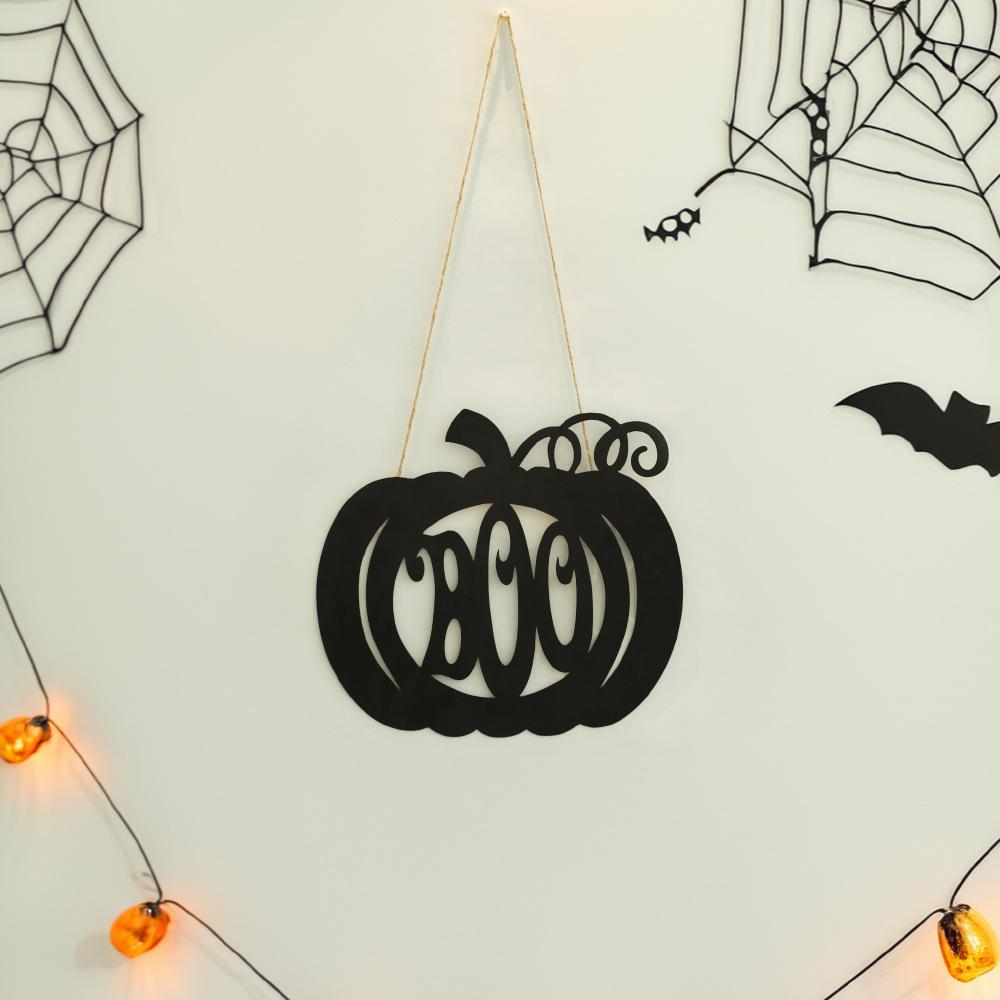 Halloween Bat Door Hook Door Sign Decoration Wooden Hanging Wall Garden Door Sign Hanging Decoration Holiday Party Supplies