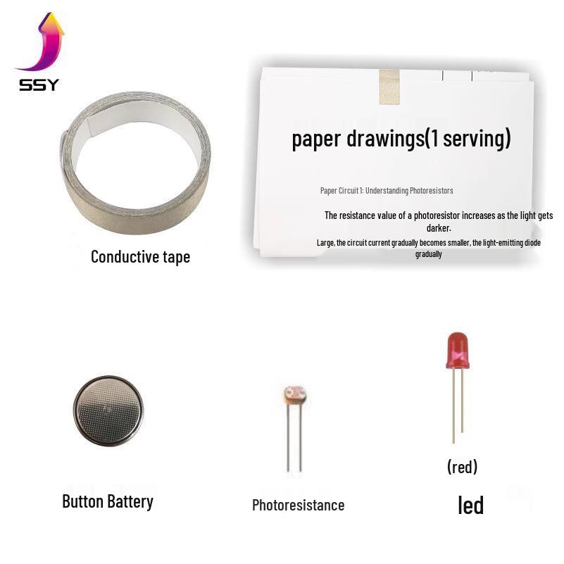DIY Craft Kit: Paper Circuit Project with Conductive Tape & Photoresistors