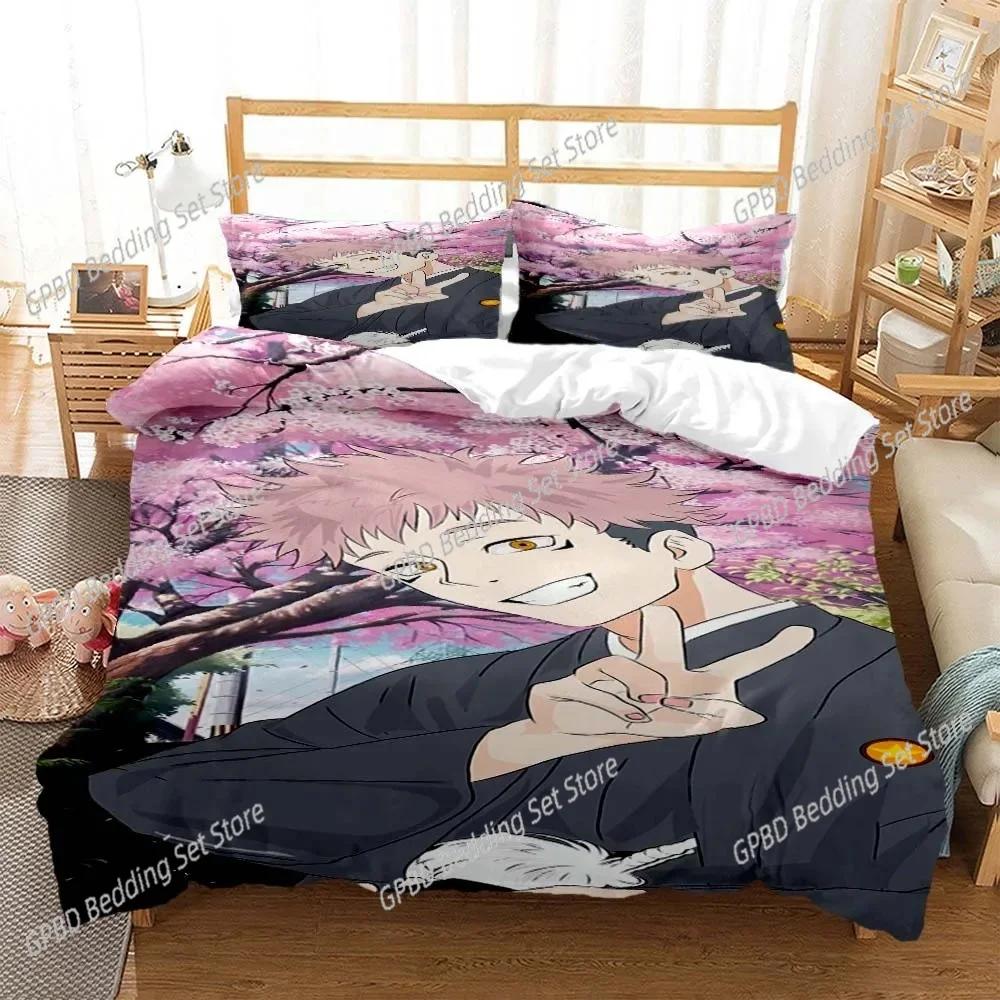 Jujutsu Kaisen Digital Print Polyester Bedding Sets Covers Boys Duvet Cover Set For Teens Bedding Set