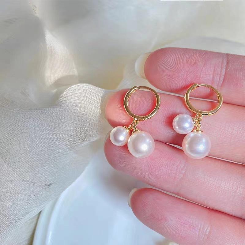 Fashion ins cold wind simple light luxury high-end ear buckle temperament geometric earrings women's small and versatile tide earrings