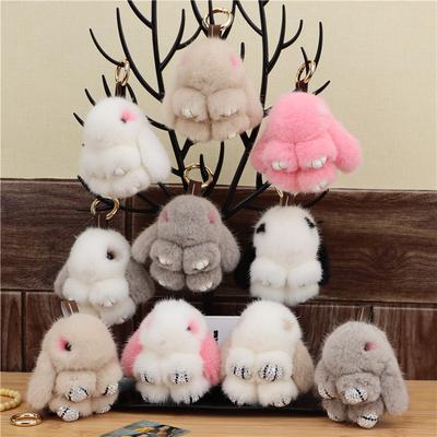 Mink Hair Bunny Mini Cute Fur Cute Rabbit Plush Jewelry Bag Keychain Pendant Mobile Phone Pendant