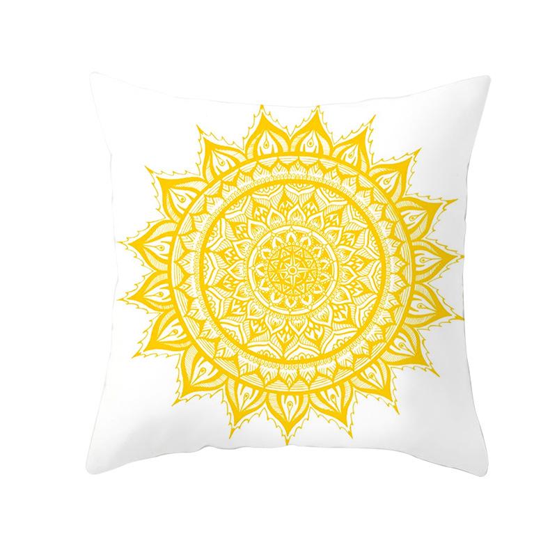 Summer Lemon Pillowcase Pineapple Leaf Peach Skin Velvet Home Living Room Bedroom Pillowcase