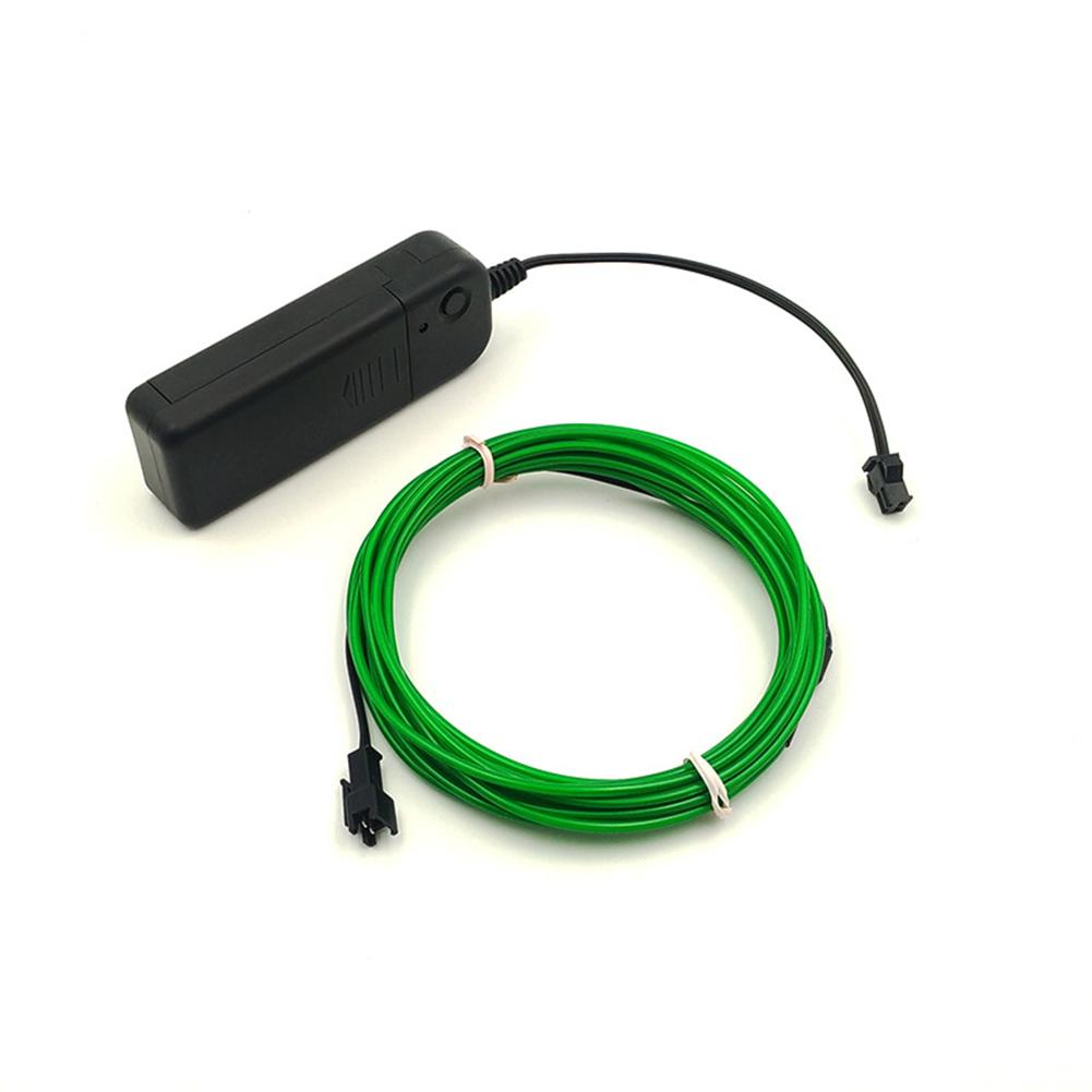 El Wire Luminescent Line Stage Prop LED Decorative Lamp Line wth 3V Battery Box