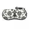 Custom Breton Triskels Shell Glasses Case Unisex Cool Breizh Brittany Triskeles Eyeglasses Case Sunglasses Protector Box