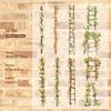 RetroStory Pastoral Flower Terrace Stickers for Journals - Creative Children's Decorative Scenery