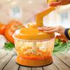 Tritaverdure Manuale PP Acciaio Inossidabile Grado Alimentare Compatto Portatile Tritaverdure per Cucina Ristorante 6 Lame
