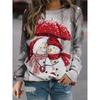 2024 Christmas Hoodie Snowman 3D Printed Sweatshirt for Men and Women Long Sleeve Hoodie Street Clothing Oversized Pullover Fash