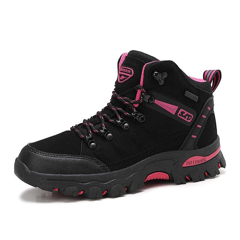 Women's Plus Size High-Top Outdoor Shoes - Wear-Resistant Hiking, Sports, Climbing & Training Footwear