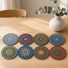 8PCS Coasters, Colorful Wood with Non-Slip Coasters, Heat Insulation Waterproof Drink Holder, for Home Office Dining Table