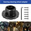 Aluminum Game Steering Wheel Adapter Connection Forthrustmaster TX T300 T500 TS Red Or Black Quick Release Steering Wheel Hub