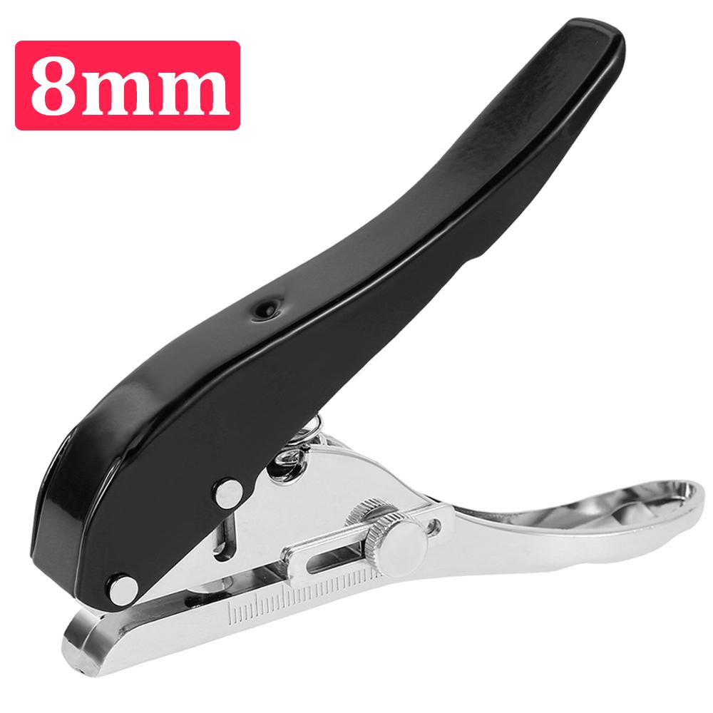8mm 10mm Edge Banding Punching Pliers Credit Photo Paper Card Corner Hand Tool Single Hole Punch for Plastic Paper Edge Banding