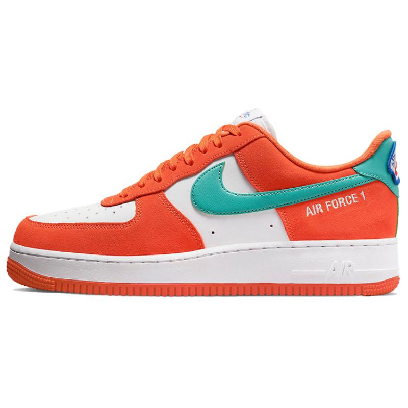 Nike Air Force 1 '07 LV8 'Athletic Club Rush Orange Washed Teal' Sneakers DH7568-800