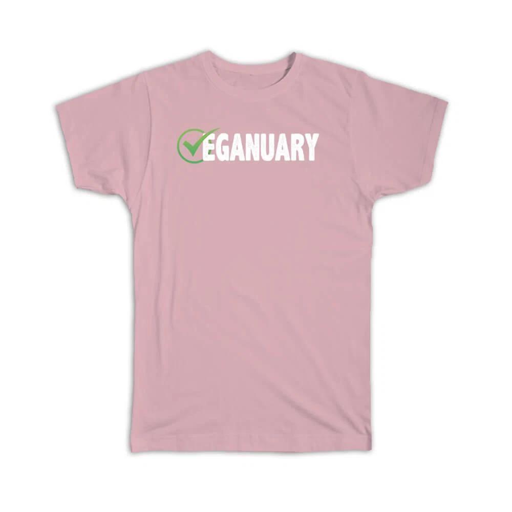 Gift T-Shirt : Veganuary Vegan Power Plant Based Eco Friendly Vegetarian No Meat M