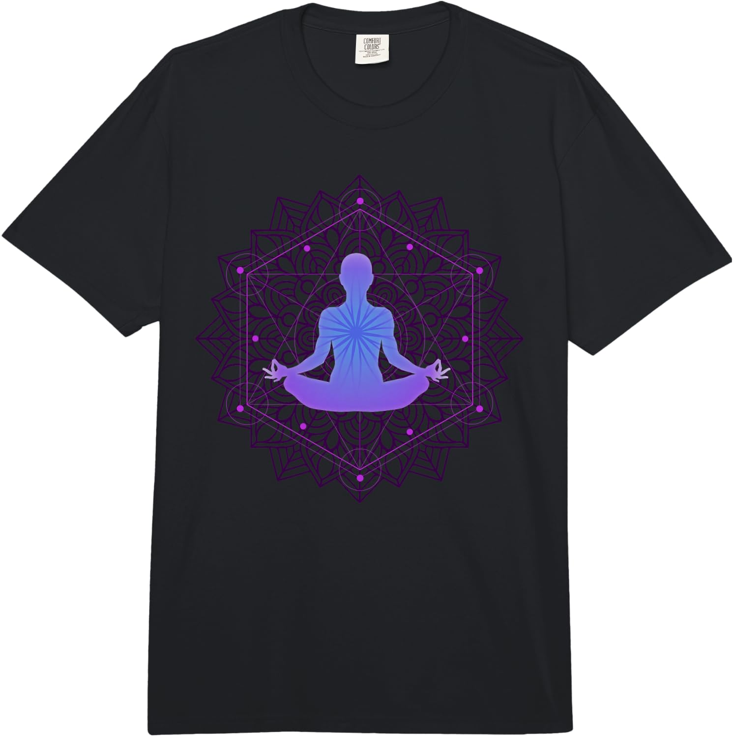 Inspiring Meditation Energy Yoga Spirit Woman in Harmony Comfort Colors Adult Heavyweight Unisex T-Shirt XXL
