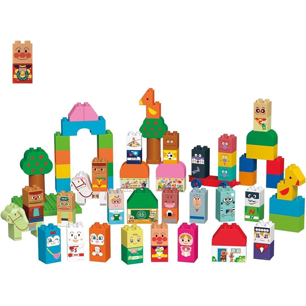 Bandai Blocklabo Anpanman Building Block Set with Original Block Winter 2025 Edition