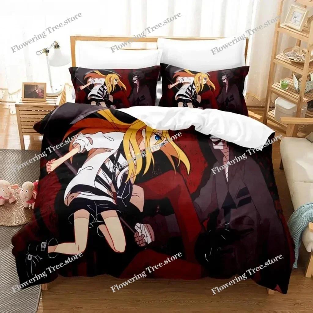 Anime Angels of Death Bedding Set Boys Girls Twin Queen Size Duvet Cover Pillowcase Bed Kids Adult Fashion Home Textileextile029