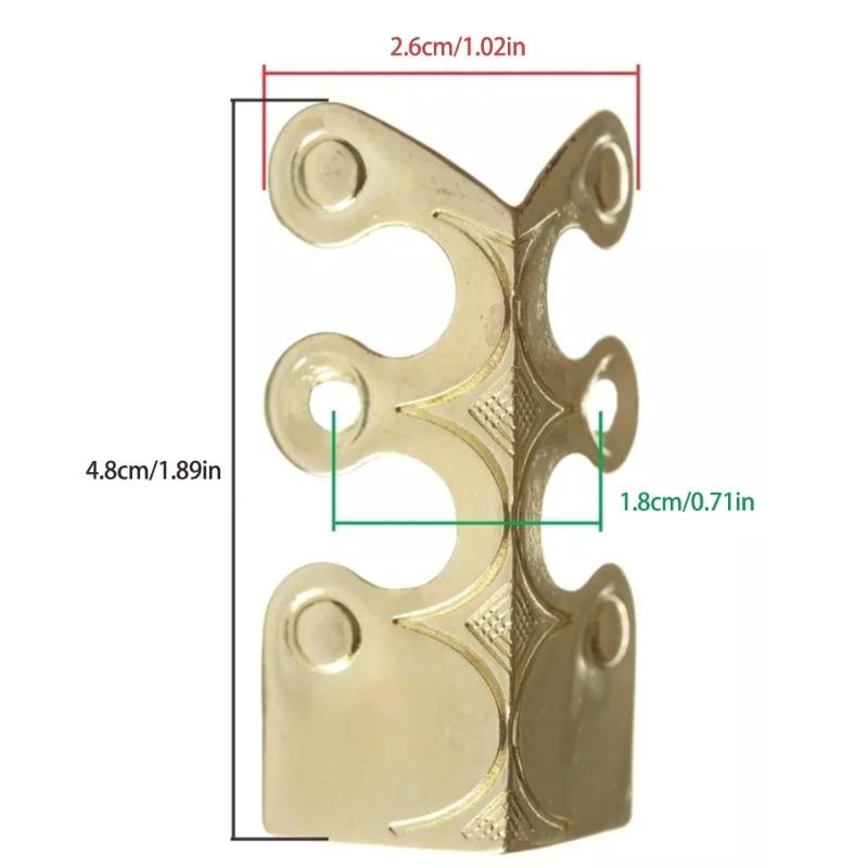 Traditional Aesthetic Copper Antique Chinese Corner Guards for Enhancing and Protecting Furniture Corner Home Decoration