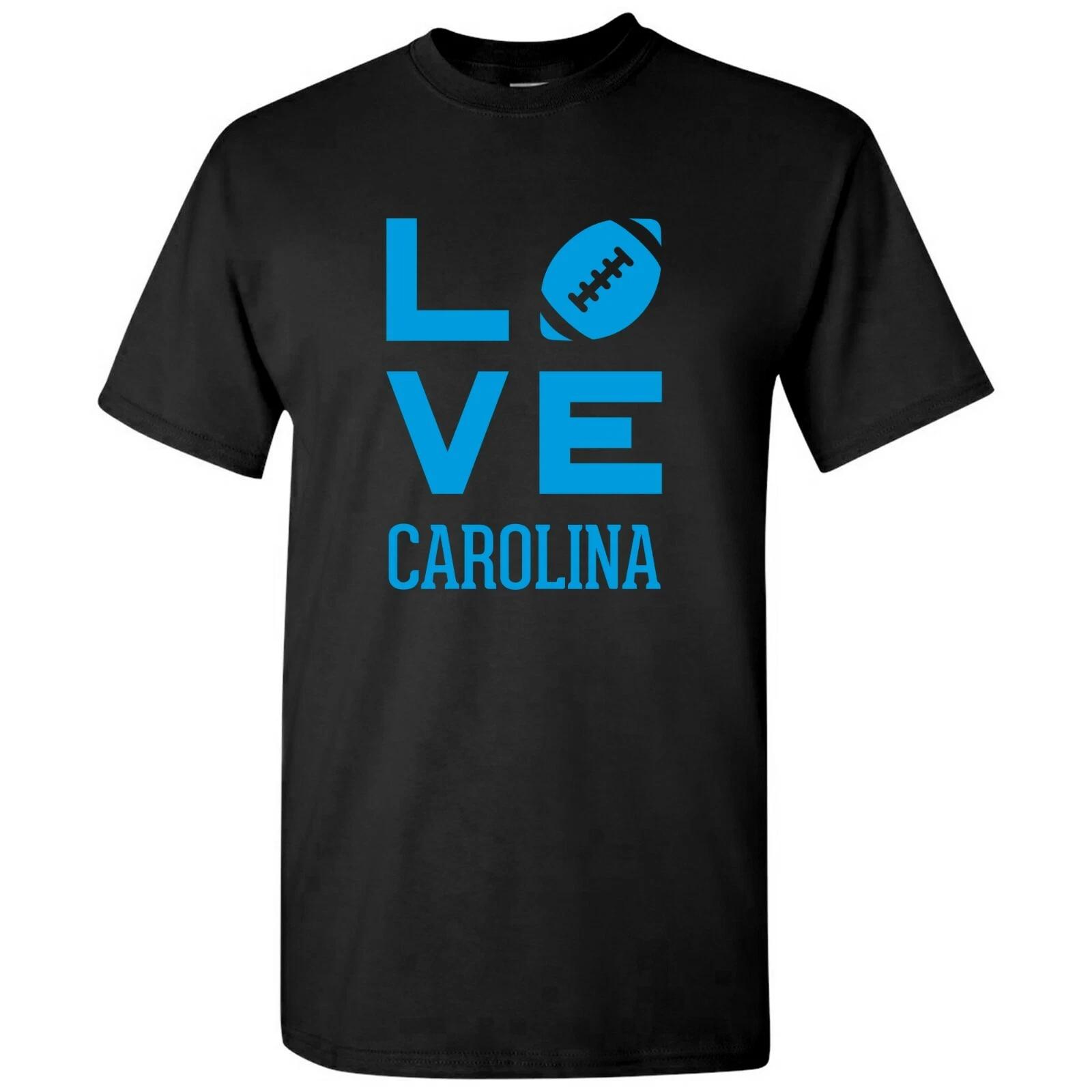 

Carolina Love Football - Sports Team City Pride Tailgating T -Shirt - Black S