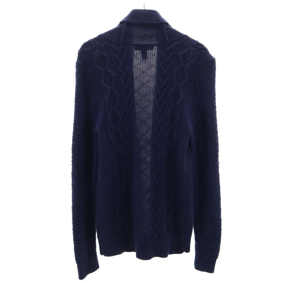LAURENJEANSCO.RALPH LAUREN Long sleeve Shawl collar hook knit cardigan M Women Used
