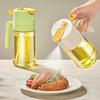 Glass Oil Sprayer Bottle for Kitchen 2-in-1 Spray & Pour Oil Dispenser Non-Drip Nozzle Atomizing Oil Sprayer with Anti-Clog Filter