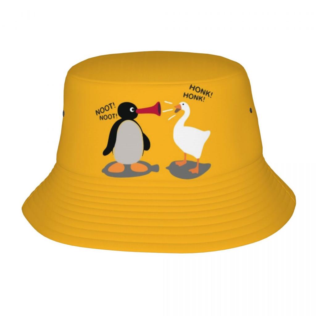 Noot Noot Honk Honk Unisex Bucket Hat Přizpůsobit Summer Beach Sun Pingu Cartoon Hat