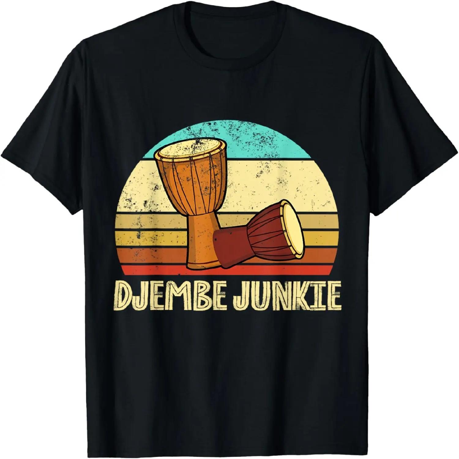 Vintage Djembe T-shirt Drum Music Africa Player Gift T-Shirt S