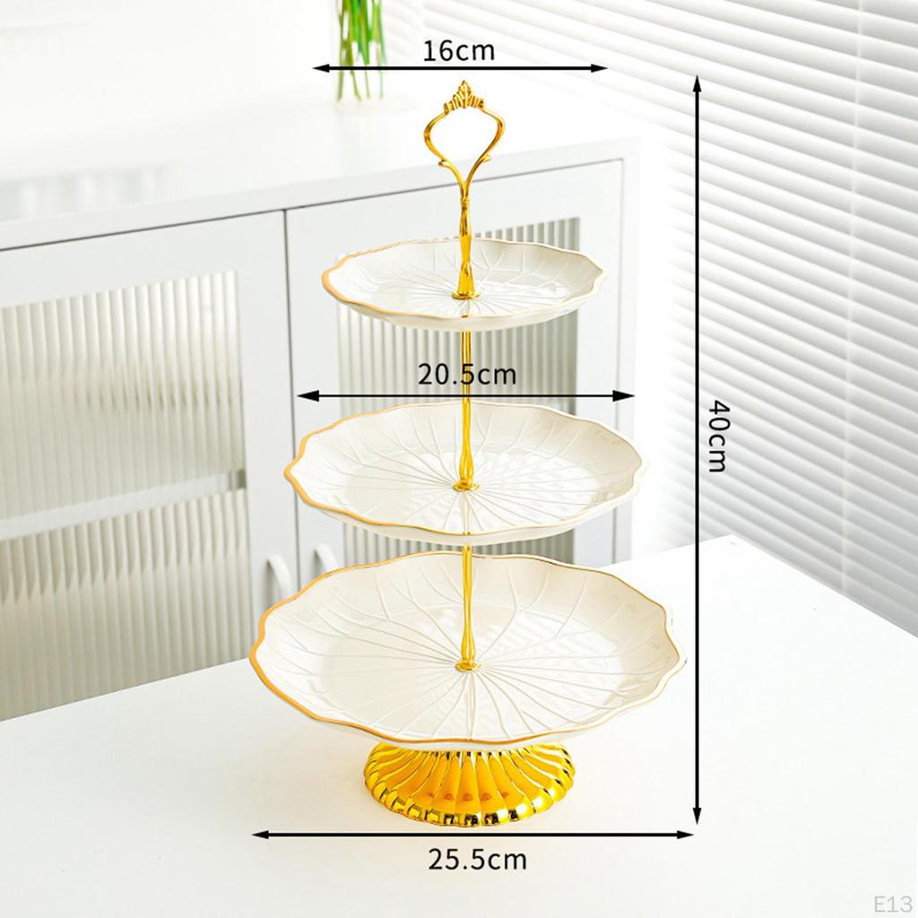 Cupcake-Ständer, Kekstablett, Dessert-, Obst-, Süßigkeiten-Display-Teller, eleganter Kuchen für