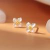 Jasmine Flower Stud Earrings - Unique and High-end Ear Jewelry for Sophisticated Women, A Light Luxury Accessory.