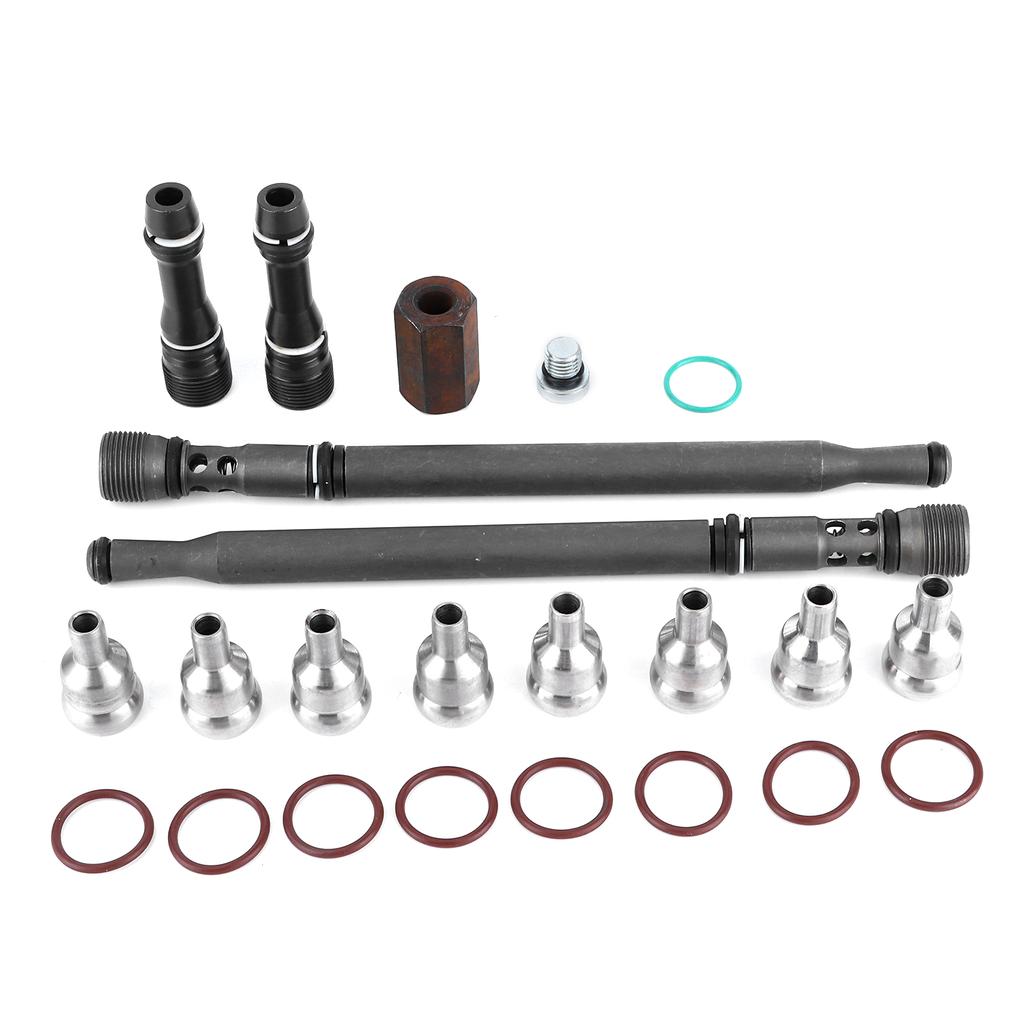 Zestaw naprawczy szyny olejowej wysokiego ciśnienia Zaktualizowane rurki pionowe Korki zaślepiające W302908 Pasuje do Ford E350 450 6.0L