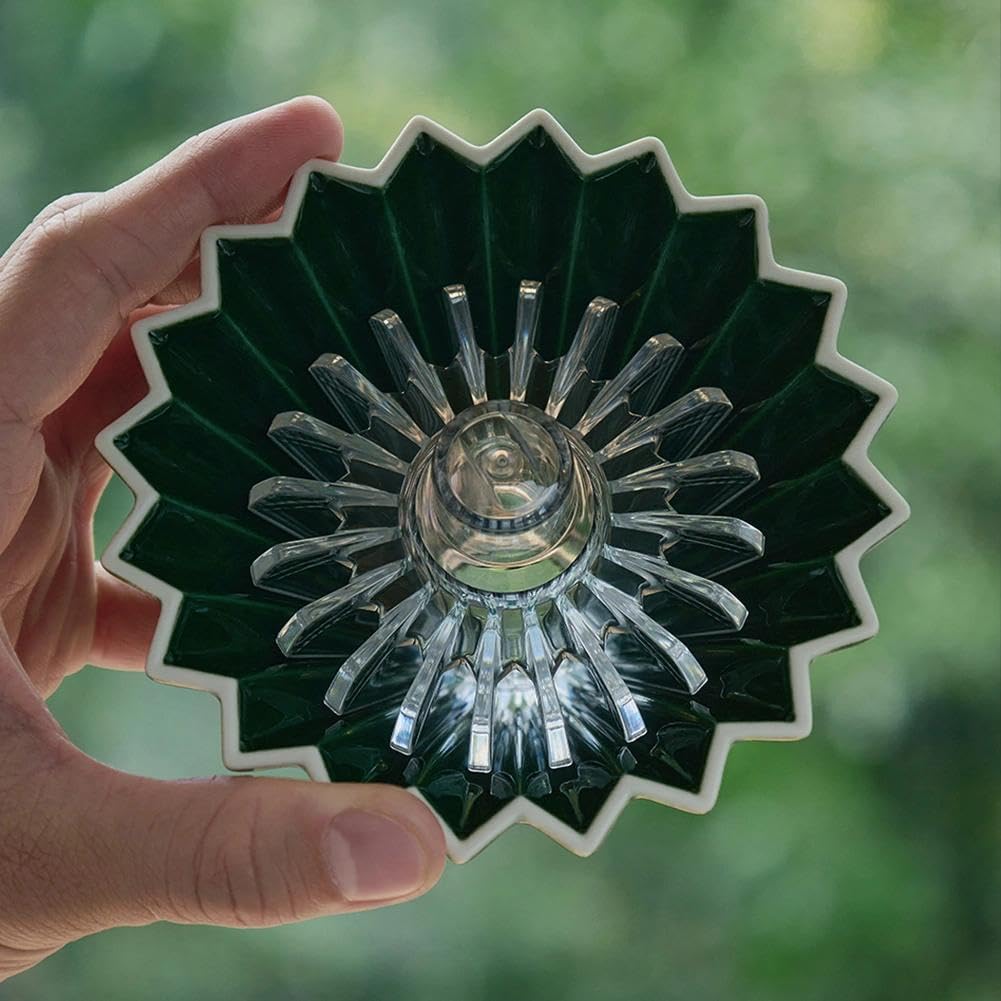 Coffee Filter Paper Assist Tool, V60 Coffee Filter Shape Retainer, Coffee Paper Presser, Compatible with Conical Drippers and Filters, Tritan Resin